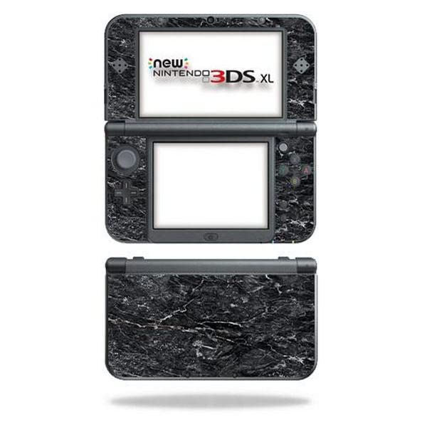 MightySkins Carbon Fiber Skin for Nintendo New 3DS XL (2015) - Onyx Marble | Protective, Durable Textured Carbon Fiber Finish | Easy to Apply, Remove, and Change Styles | Made in The USA - color: Onyx Marble