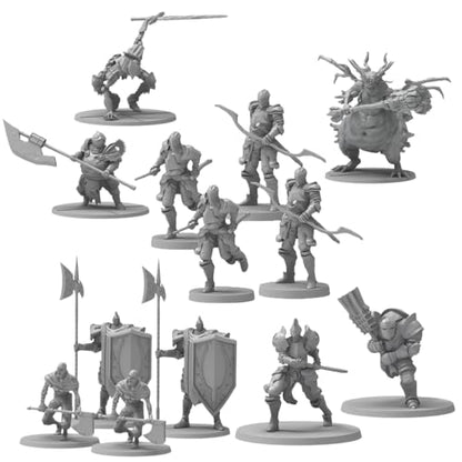 Steamforged Games: Dark Souls The Roleplaying Game Miniatures Bundle (Alonne Knights, Captains & Warriors, Protector of The Asylum, Dread Knights of Renown, and The Steadfast & The Hollow - 13 Items)
