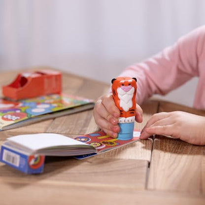 Melissa & Doug Sticker Wow!™ Tiger Bundle: 24-Page Activity Book, Refillable Sticker Stamper, Mini Pad, 500 Stickers, Arts and Crafts for Kids Ages 3+ - color: Tiger, size: Bundle