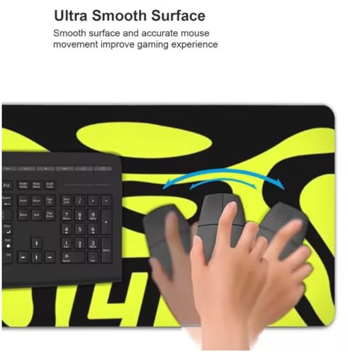 F1 LN4 LandoNorris Computer Mat for Desk (36x12Inches) Keyboard Mouse Desktop Laptop Protector - Green Blob