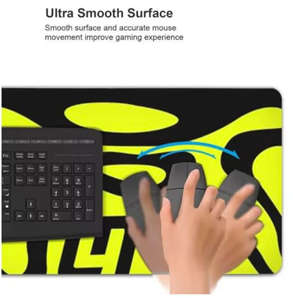 F1 LN4 LandoNorris Computer Mat for Desk (36x12Inches) Keyboard Mouse Desktop Laptop Protector - Green Blob