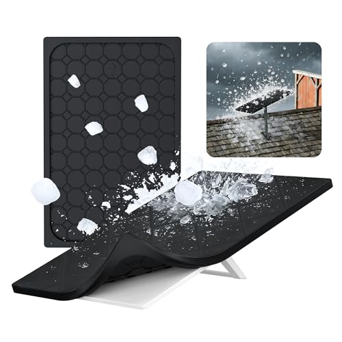 Starlink Gen 3 Silicone Cover, Starlink Standard 4/4X/V3/REV 4 Protective Case Cover Liquid Silicone Sleeve Star Link Gen3 Accessories for Camping Outdoor Protector from Scratching Hailstone Black - color: Black