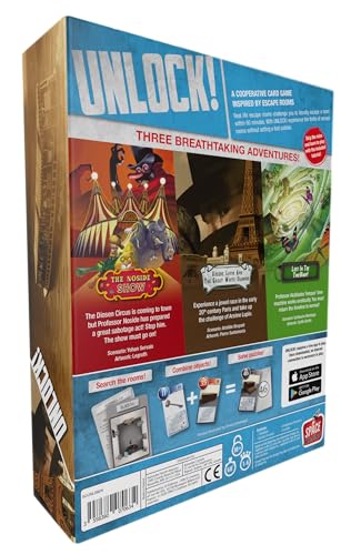 UNLOCK! Timeless Adventures Card Game - Escape Room-Inspired Cooperative Adventure, Fun Family Game for Kids and Adults, Ages 10+, 1-6 Players, 1 Hour Playtime, Made by Space Cowboys