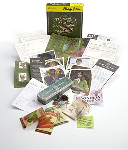 Hunt A Killer Nancy Drew - Mystery at Magnolia Gardens, Immersive Murder Mystery Game, Examine Evidence, Eliminate Suspects, Catch the Culprit, For Aspiring Detectives, Game Night, AMZ Exclusive