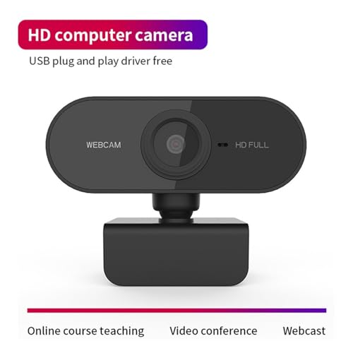 1080p Hd Streaming Webcam with Microphone for Pc Gaming - USB Desktop Camera with Fast Auto Focus & Rotatable Lens - Perfect for Video Conferencing & Live Streaming