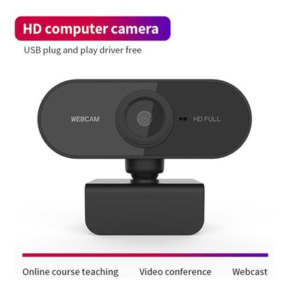 1080p Hd Streaming Webcam with Microphone for Pc Gaming - USB Desktop Camera with Fast Auto Focus & Rotatable Lens - Perfect for Video Conferencing & Live Streaming