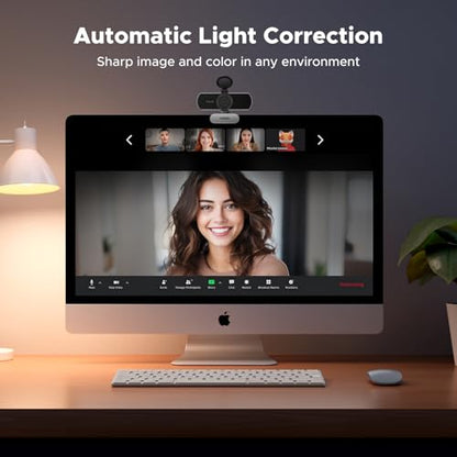 UGREEN Webcam for PC Ultra HD 1080P Computer Webcam with Microphone | PC Camera with Privacy Cover, Web Camera for Streaming, Conference, Video Calling, Zoom, Skype, Teams, FaceTime, Space Grey - color: Space Grey