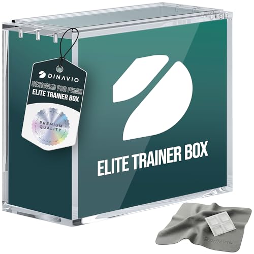 Dinavio Crafthouse Elite Trainer Box Acrylic Display Case Stackable - 8mm + 5mm Ultra Thick Acrylic with N52 Strong Magnets - ETB Case Protector - Compatible with Elite Trainer Boxes - size: Elite Trainer Box Case