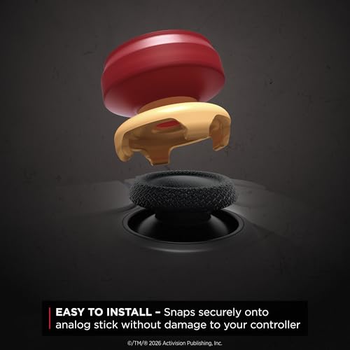 KontrolFreek Call of Duty Jugger-Nog Performance Thumbsticks | for Xbox One (XB1) & Xbox Series X (XBX) Controller | Red and Cream - color: Jugger-Nog Red