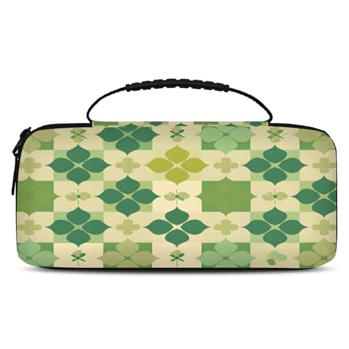 Adornori Carry Case Compatible with Nintendo Switch 2, with 20 Games Cartridges, Portable Travel Carrying Case Pouch for Accessories & Game Cards, St Patricks Day Clover Shamrock - color: Multicolor 18