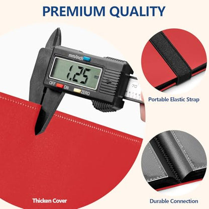 Card Binder, EDUDIIU 9 Pockets Premium Trading Card Binders, Cards Collection Binder Album, Side Loading Yugioh Holder Book for Sport, Football, Baseball Collector - Red - color: Red