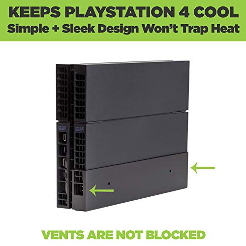 HIDEit Mounts 4 Bundle, Wall Mounts for Original PS4 and Controllers, Steel Mount for PS4 Original and 2 Controller Mounts to Safely Store Your PS4 and PlayStation Controller Near or Behind TV
