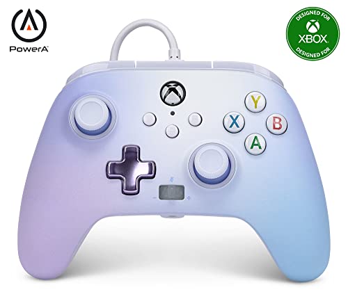 PowerA Enhanced Wired Controller for Xbox Series X|S - Pastel Dream, gamepad, wired video game controller, gaming controller, Xbox Series X|S, Officially Licensed for Xbox - color: Pastel Dream