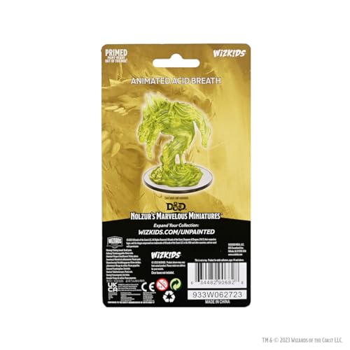 WizKids D&D Nolzur's Marvelous Miniatures: Animated Acid Breath Dungeons and Dragons Unpainted Miniatures - style: Animated Acid Breath
