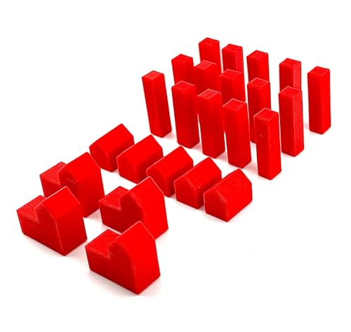 Organizer for Catan (Set of 6) | Snap Lid | Red, Orange, Blue, White, Green, Purple | Compatible with All Editions