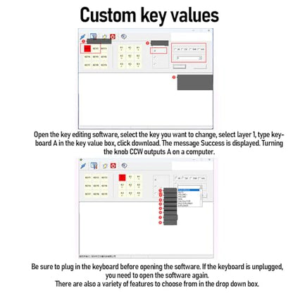 Yunseity 2 Key Hot Swap Game Keyboards, USB Wired RGB Mechanical Keypad, 2 Programmable Keys One Handed Gaming PC Keyboards for Accounting Working or Rhythm Games