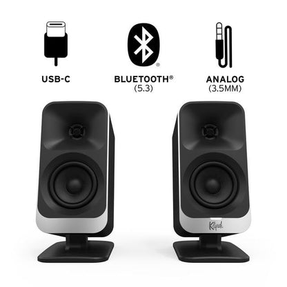 Klipsch ProMedia Lumina 2.1 컴퓨터 게이밍 시스템, 서브 우퍼 및 RGB 조명 효과 내장