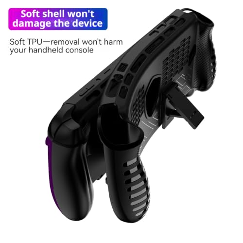 TEHAOUU TPU Protective Case, Compatible with MSI Claw 8 EX AI+ Handheld Game Console, Built-In Kickstand Cover, Game Console Shell for Desktop & Portable Gaming