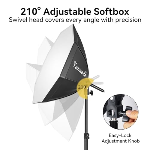 Softbox Lighting Kit 20"x20" with Remote Control, Photography Lighting Kit with Adjustable LED Light, 3000K-7500K Studio Lights for Product Photography, YouTube, Video Recording - size: 20"x20" 1PK