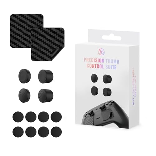 EJGAME Accessory Kit for Steam Controller 2026,Touchpad Protector,Thumb Grip Caps,Silicone Back Button Enhancement Set