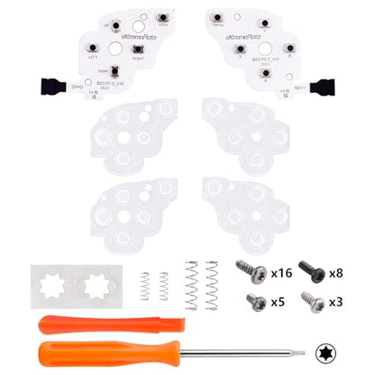 eXtremeRate Face Clicky Kit for Steam Deck OLED Handheld Console, Custom Dpad View A B X Y Menu Keys Face Buttons Mouse Clicky Kit for Steam Deck OLED Console - 0.98N Actuation Force Light Version - size: Light Version