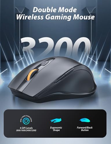 Wireless Mechanical Keyboard and Mouse Combo, 98-Key Gaming Keyboard with RGB Backlit, Tri-Mode BT5.0/2.4G/USB-C, 4000mAh Battery, 3200 DPI Gaming Mouse with Mouse Pad for PC, Laptop, Tablet(White) - color: White-