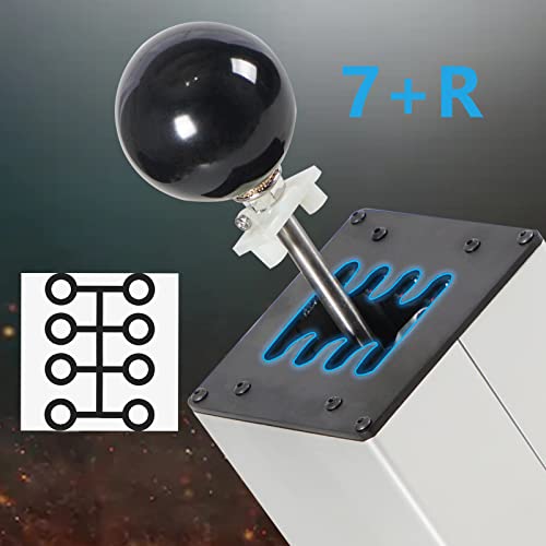 GSTP PC USB Simulator Shifter Compatible with G29 G27 G25 G920 T300RS/GT Steering Wheel Sequential H Gear Shifter Compatible with ATS ETS Dust WRC Sim Racing Games 7+R Silver