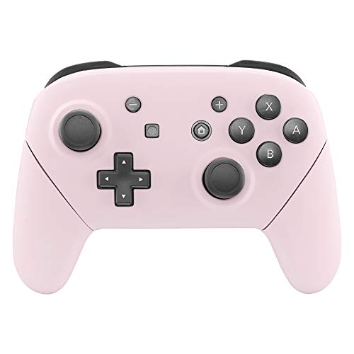 eXtremeRate Cherry Blossoms Pink Faceplate Backplate Handles for Nintendo Switch Pro Controller, DIY Replacement Hand Grip Housing Shell Cover for Nintendo Switch Pro - Controller NOT Included - color: Cherry Blossoms Pink