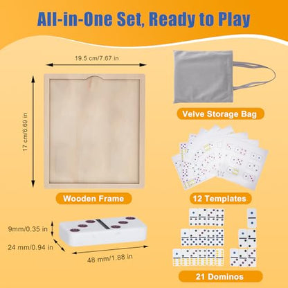 Match The Dots Dominos Memory Game for Seniors, Wooden Board Kit | Dementia activities, Memory Games & Cognitive Training, Elderly Therapy Products, Templates & Storage Bag