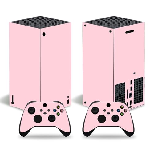 Skin Sticker for Xbox Series X Digital Edition, Full Cover Vinyl Decal for Console and Controller (Pink) - color: Pink