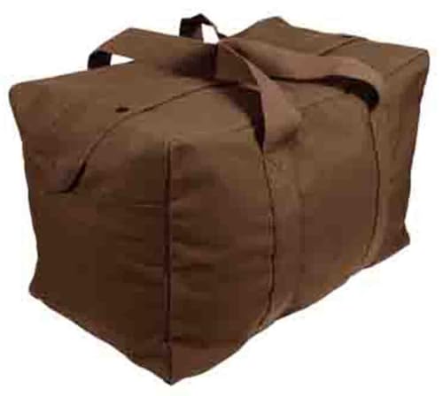 Rothco Canvas Parachute Cargo Bag | Built From Rugged Canvas, This Spacious Cargo Bag Hauls Gear With Ease—Durable, Reliable, And Ready - color: earth brown