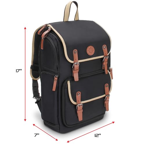 ENHANCE Designer Edition TCG Backpack - MTG Deck Bag Card Binder Space, TCG Deck Box Storage, MTG Playmat Holder - Card Storage Compatible with Magic the Gathering, Pokemon, Lorcana (Canvas Black) - color: Canvas Black