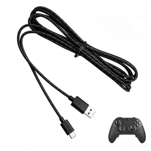 Elite 2 Black Charging Cable, Compatible with Xbox Series S/X Controller, Compatible for Xbox Elite Series 2, Replacement Charging Cable, 9FT 2.7M Long, USB to Type-C Charger Cord - color: Black