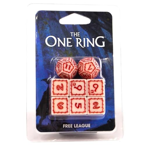 Impressions The One Ring RPG Dice Set, White - style: The One Ring Dice Set, White
