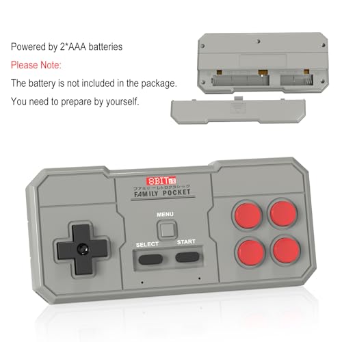 EASEGMER Retro Game Controller, Gamepad Joystick, Compatible with GV300S Game Console - color: Gray