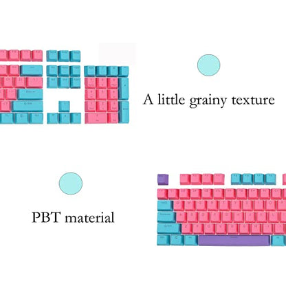 61 PBT Game keycap, 60% Backlight with Key Puller OEM Configuration American Layout, 87/104 Mechanical Keyboard (no Keyboard) (Ahris) - color: Ahris