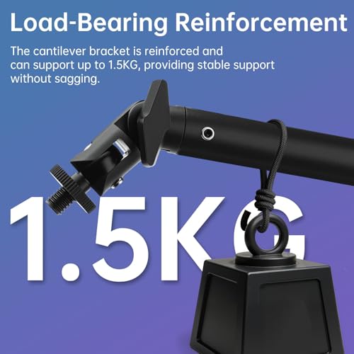 Microphone Stand Desk, Suspension Microphone Boom Arm Heightened Design with Desk Mount Clamp, 360° Rotatable,5/8" 3/8" Threads, Mic Table Arm for Podcast, Streaming,Gaming,Recording, Studio, Office