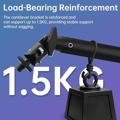 Microphone Stand Desk, Suspension Microphone Boom Arm Heightened Design with Desk Mount Clamp, 360° Rotatable,5/8" 3/8" Threads, Mic Table Arm for Podcast, Streaming,Gaming,Recording, Studio, Office