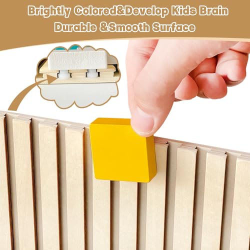 Wooden Stacking Puzzle Toy,3D Wooden Montessori Puzzles Toy,Giant Russian Block Game,Puzzle Board for Kids Jigsaw Puzzle Toddlers Brain Teasers for Kids 5-7 8-12 Years