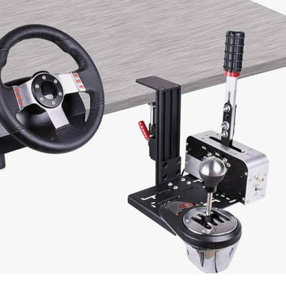 PC USB Simulator Shifter Clamp, Racing Shifter Handbrake Kit for G Driving Force Universal Mount with Quick Release Clamp