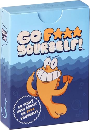 Go F Yourself! Grown Up Go Fish Card Game, Funny Gag Gift Card Deck | 52 Playing Card Deck of 13 Unique Pairs, 2+ Players, Funny Party Game for Game Night, Bachelorette Parties, Travel, Camping