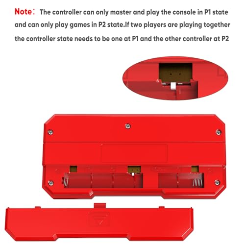 EASEGMER Retro Game Controller, Compatible with GV300S Game Console - color: Red