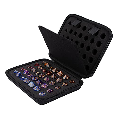 Aenllosi Hard Case for DND Dice Set 70 Polyhedron DiceSmall | EVA case construction, Custom-cut compartments, Cushioned interior, Case only