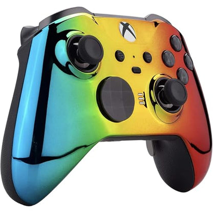 Custom Controllerzz Elite Series 2 Controller Compatible With Xbox One, Xbox Series S and Xbox Series X (Rainbow Chrome) - color: Rainbow Chrome