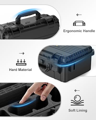 DEVASO Carrying Case for Nintendo Switch 2 (2025), Hard Shell Waterproof Travel Case with Soft Lining, Fits Switch 2 Console, 2 Pro Controllers, Dock & Accessories, Home Storage & Outdoor Travel