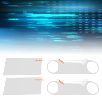 Rengue Handheld Gaming Screen Protector Tempered Glass 2 Pack HD Clear Front Back Coverage 9H Scratch Touch Sensitive for 2000 Series Console Players