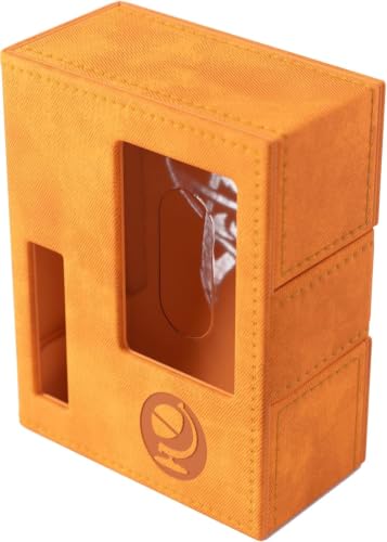 Gamegenic Arkham Horror Investigator Deck Tome - Premium Deck Box for Arkham Horror: The Card Game, Holds a Full Investigator Deck, Seeker - Orange Color, Made - color: Orange