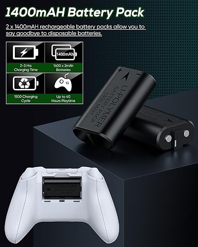 Cooling Stand & Charge Station for Xbox Series S with RGB Light Strip,White | Dual Controller Charger & Cooler Fan for XSS Console Accessories with 2*1400mAH Rechargeable Battery Pack,1*Headphone Hook - color: White