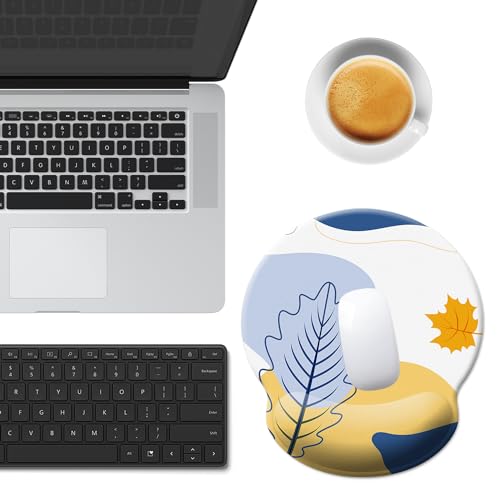 Mouse Pad Wrist Support,Ergonomic Mouse Pad with Wrist Rest,Comfortable Mousepad with Smooth Wrist Rest,Pain Relief Mouse Pads for Non-Slip Base,Computer,Laptop,Office & Home (Modern Abstract2) - color: Modern Abstract2
