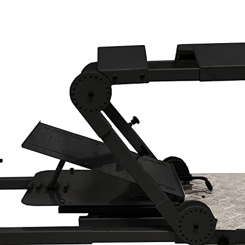 GTR Simulator GTA-Pro Racing Simulator Cockpit Home Workstation with Real Racing Seat, Racing Rig Control Mounts (Speciale Seat, Black/Red)